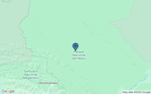 Kaart met locatie Nationaal Park Man�